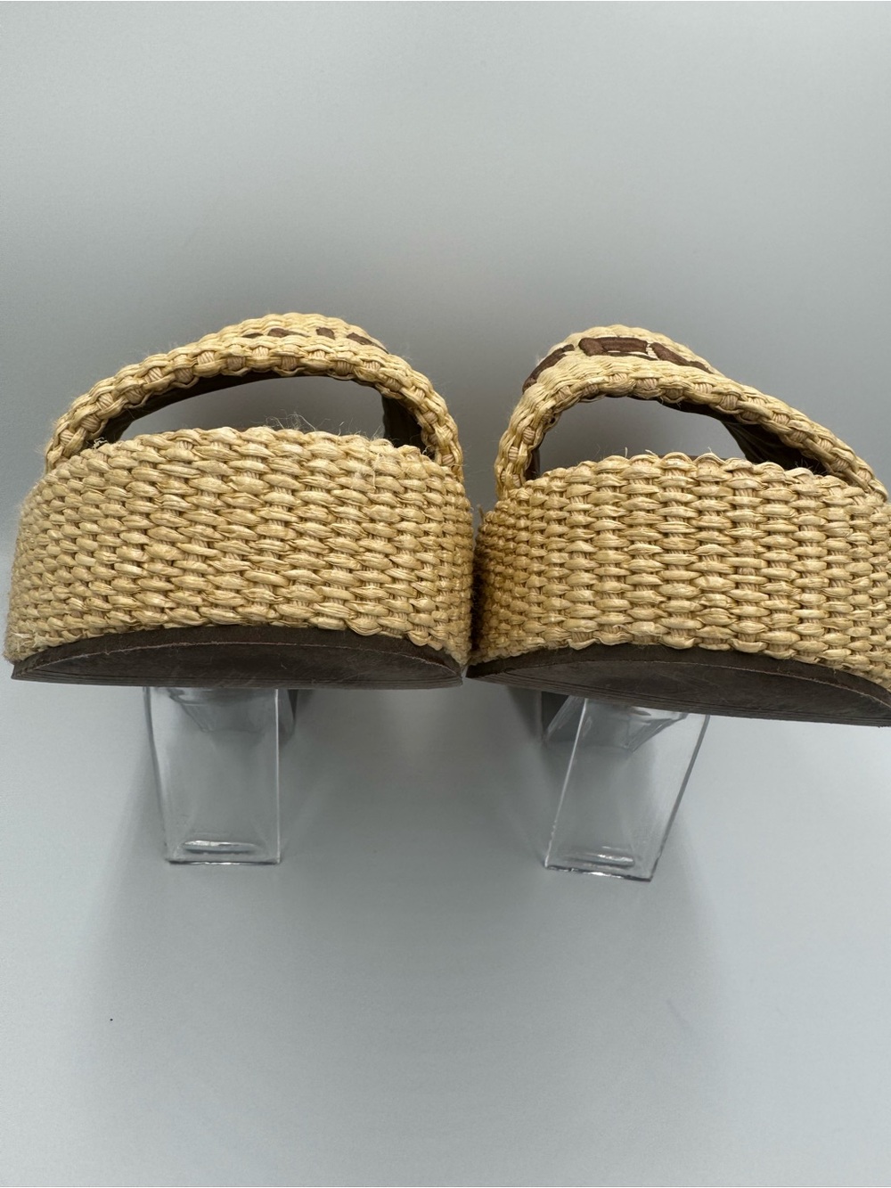 Fendi platform sandals with embroidered logo strap Size: EU 41 / US 11 - Picture 13 of 17
